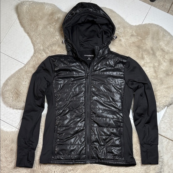 Camp David Jackets & Blazers - Camp David Fleece Puffer Jacket Black Women's Small Classic Timeless